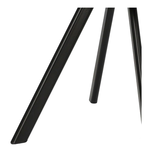 Krzesło tapicerowane Nels beżowe z podłokietnikami do jadalni nowoczesne czarne nogi Intesi