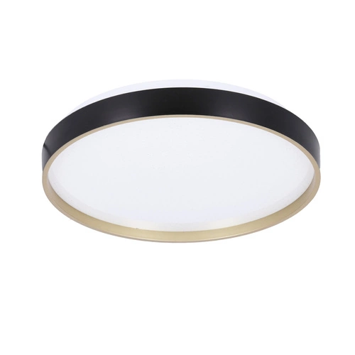 Plafon Florida czarno złoty+biały 18W LED 33 cm klosz biały