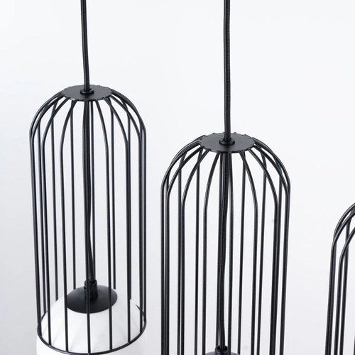 Lampa wisząca BRINA 3L czarna nowoczesna do salonu i jadalni potrójna nad stół