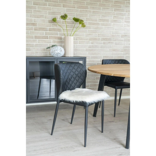 Poduszka na krzesło futerko sztuczne beżowe 40x40 klasyczna do salonu House Nordic