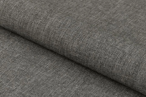 Hoker Wilma tapicerowany szary z oparciem nowoczesny do kuchni i jadalni na czarnych nogach 65 cm Actona