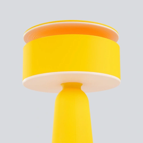 Lampa biurkowa AXO żółta nowoczesna do salonu z włącznikiem kablowym