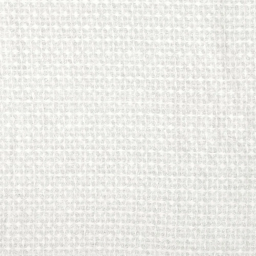 Koc bawełniany Waffle Intesi biały 130x160 cm ciepły pled na łóżko i kanapę