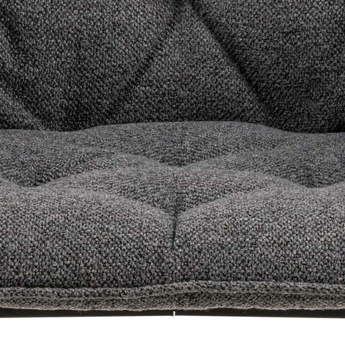 Krzesło tapicerowane Brooke Actona do jadalni i salonu antracytowe z podłokietnikami nowoczesne