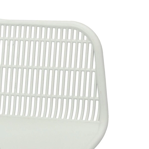 Zestaw 4 krzeseł Becker białe/naturalne