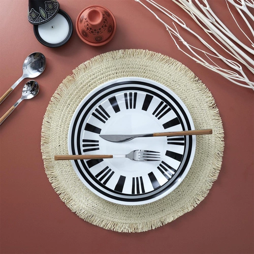 Intesi okrągła podkładka pod talerz 38cm naturalna boho na stół do kuchni