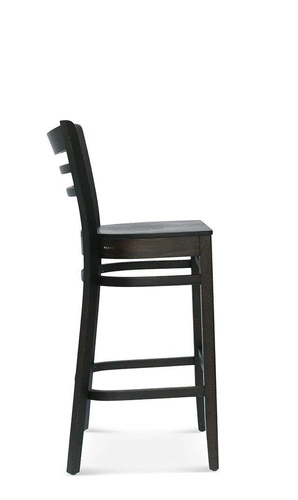 Hoker tapicerowany z oparciem Fameg Bistro.2 personalizowany skandynawski do kuchni 76 cm