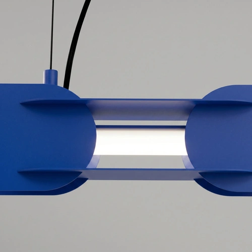 Lampa wisząca LED CHAIN 91 ultramaryna nowoczesna do salonu