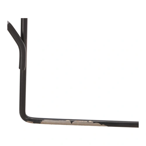 Krzesło barowe Dill Low czarne z czarną poduszką Outlet