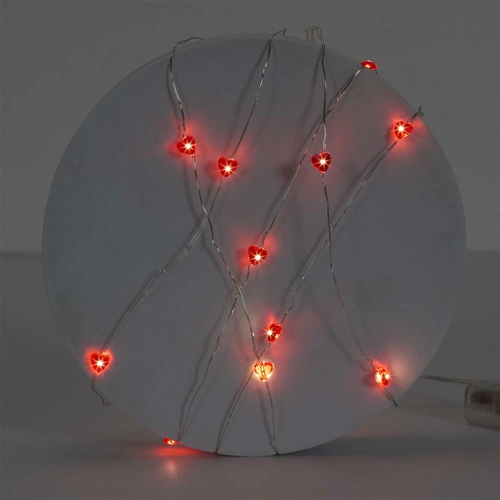 Intesi girlanda świetlna LED Serca na baterie do pokoju młodzieżowego 2,3 m