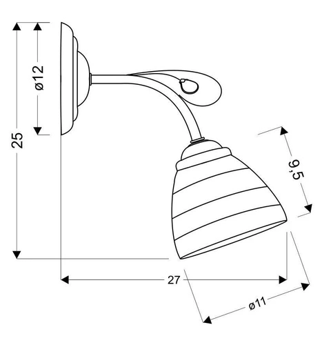 Kinkiet ścienny Simpli nowoczesny biały chrom glamour z kryształkiem do salonu i sypialni CANDELLUX