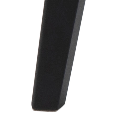 Stół okrągły Roxby 105 cm do jadalni nowoczesny drewniany naturalny blat czarne nogi Actona