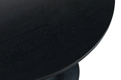 Stół barowy Hvar okrągły czarny nowoczesny do kuchni i restauracji metalowy 60 cm