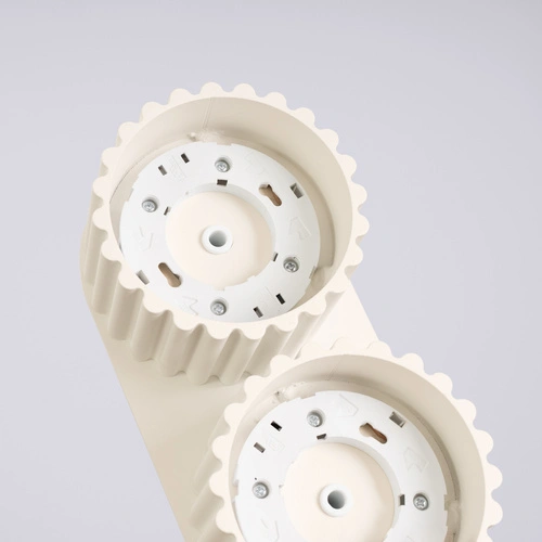 Plafon sufitowy nowoczesny AURA 2 beżowy aluminium do salonu i kuchni GX53