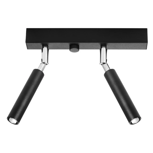 Plafon sufitowy czarny EYETECH 2 Sollux nowoczesny industrialny do kuchni i salonu