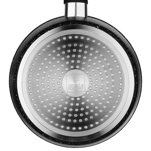 Rondelek aluminiowy kuty 20 cm czarny
