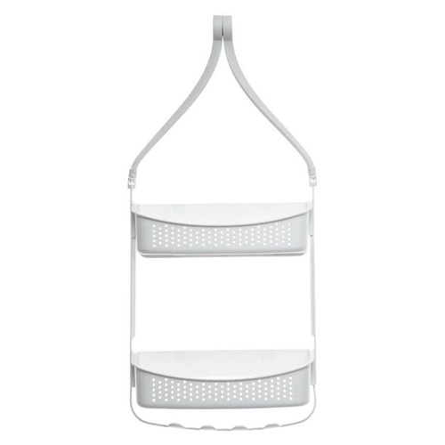 Półka łazienkowa wisząca Flexible biała 69 cm 2-poziomowa pod prysznic 5five simply smart
