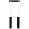 Lampa wisząca Lagos czarna 2-punktowa nowoczesna do salonu kuchni lub nad wyspę