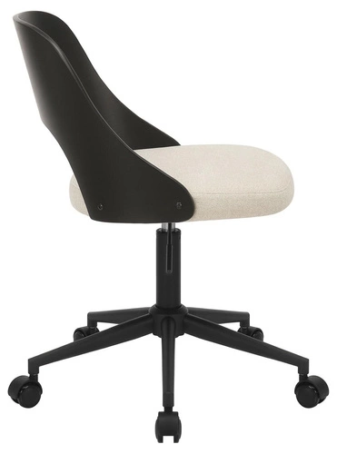 Fotel biurowy ergonomiczny obrotowy Lucy Actona beżowy nowoczesny do biura i gabinetu