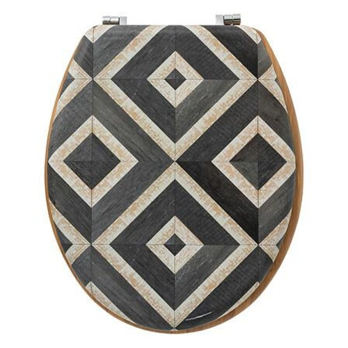 Canvas czarna deska sedesowa z duroplastu do łazienki