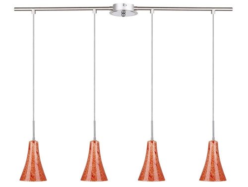 Lampa wisząca Rufi 4x40 w E14  chrom/satyna nikiel