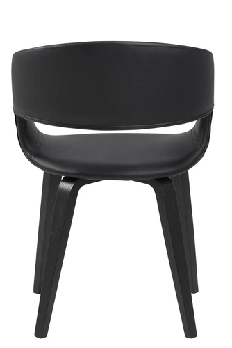 Krzesło Supernova czarne eko skóra        outleT