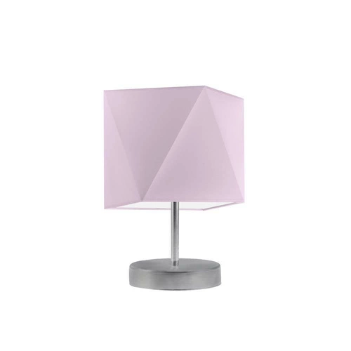 Lampka PASADENA abażur jasny fioletowy srebrny
