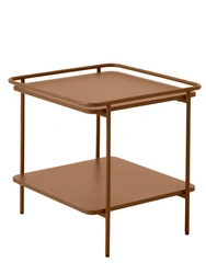 Stolik kawowy Yuba 45x45 cm kwadratowy metalowy nowoczesny