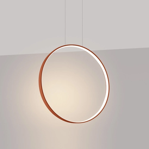 Lampa wisząca LED RIO 55 czerwona nowoczesna nad stół do kuchni i jadalni regulowana