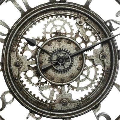 Zegar ścienny industrialny Meca Atmosphera 50 cm loftowy do salonu i przedpokoju