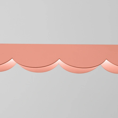 Lampa wisząca LED BISCUIT brzoskwiniowa nad stół do salonu 131 cm
