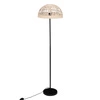 Lampa podłogowa Rory Atmosphera czarna rattanowa boho do salonu i sypialni 150,5 cm