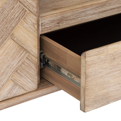 Szafka RTV drewniana Aeris Atmosphera 180 cm rustykalna z jodełką do salonu