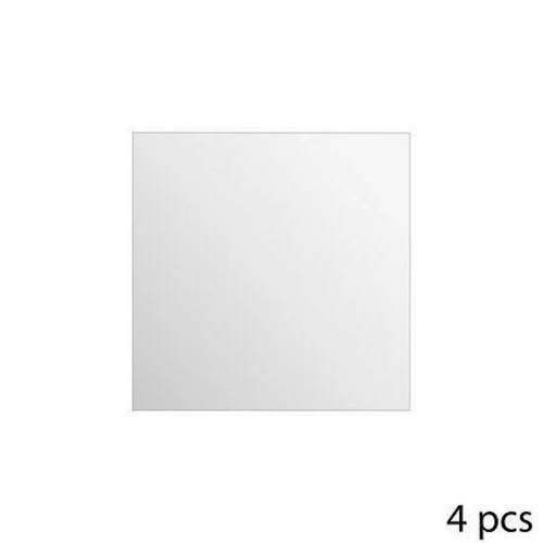 Zestaw 4 luster kwadratowych samoprzylepnych 20x20 cm do przedpokoju 5five