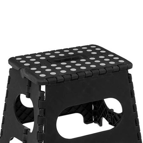 Stołek 1-stopniowy plastikowy 22 cm       czarny