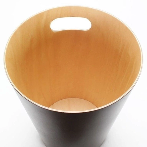 Kosz na śmieci biurowy drewniany Woodrow Umbra szary 7,5L nowoczesny do biura