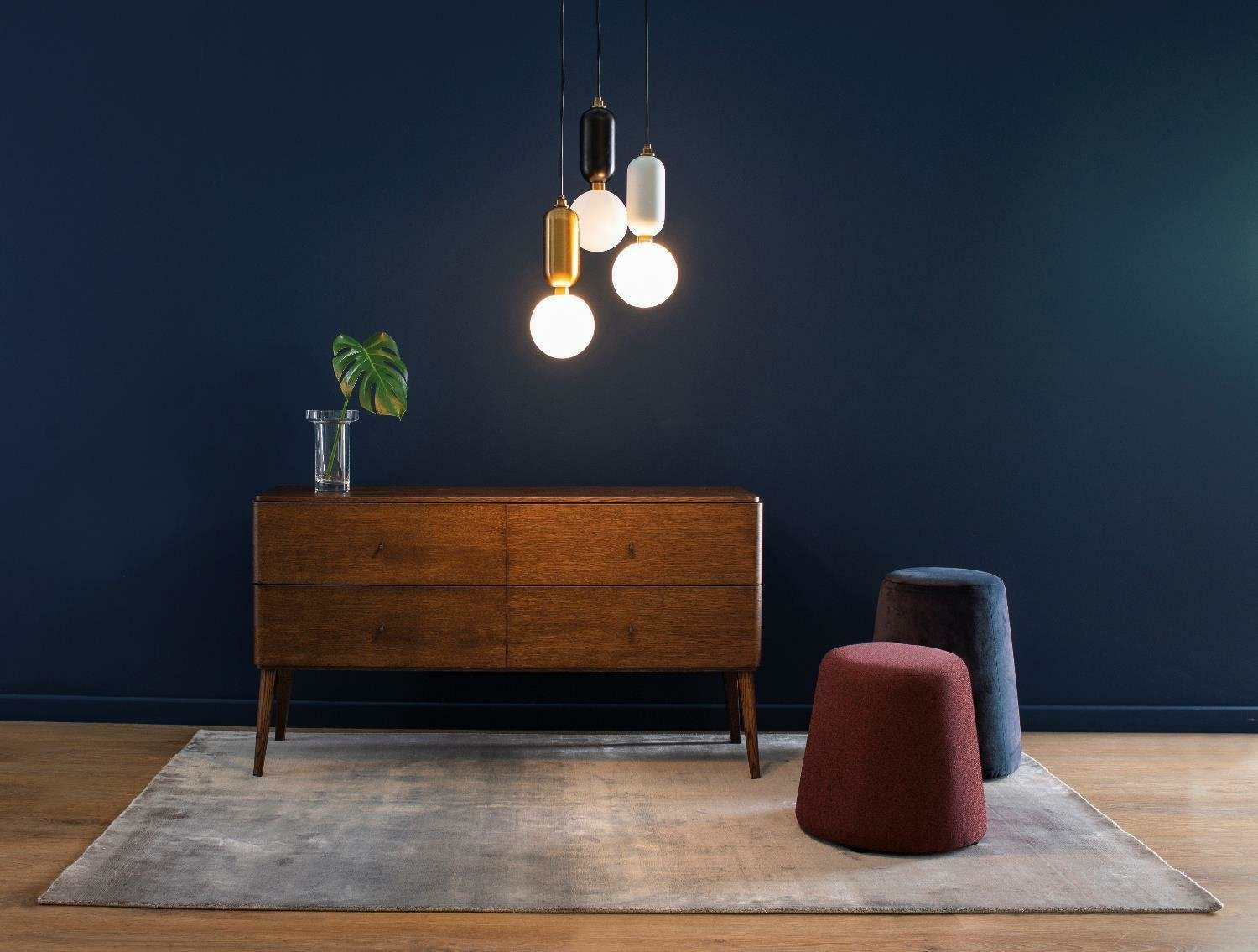 Dywan nowoczesny Geos Smoky Blue 160x230 Carpet Decor ręcznie tkany do salonu