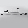 Lampa wisząca CRANE-2P dwuramienna czarna