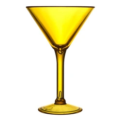 Kieliszek koktajlowy Intesi Sky żółty z tworzywa sztucznego 240 ml do serwowania drinków