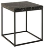Stolik Barossa 40x40cm czarny marmur