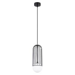 Nowoczesna lampa wisząca BRINA 1 czarna do salonu i jadalni metalowa 115 cm