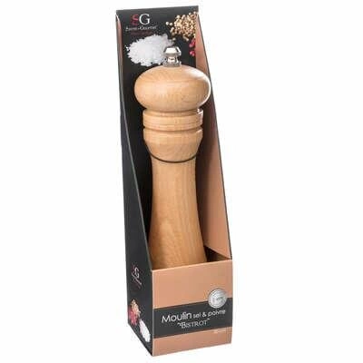 5five simply smart drewniany młynek ręczny do soli i pieprzu 22cm ceramiczny mechanizm