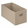 Pudełko do regału 15x31cm gładkie beżowe  ciemne