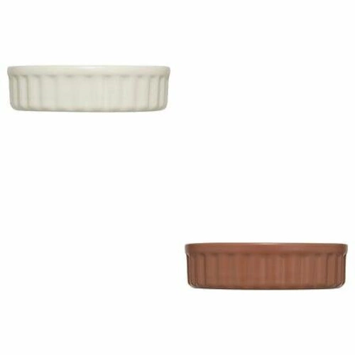 Ceramiczne naczynie do creme brulée 12 cm czerwone okrągłe do zapiekania 5five simply smart