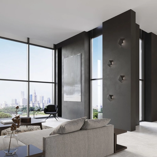 Kinkiet ścienny Solido czarny nowoczesny metalowy do salonu i sypialni Sollux Lighting