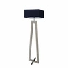 Lampa podłogowa JAWA abażur granatowy stelaż popielaty