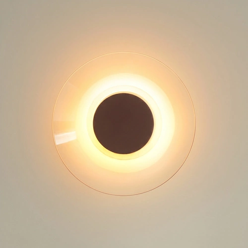 Kinkiet ścienny ASTRO LED brązowy nowoczesny do salonu 28 cm