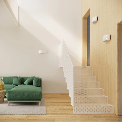 Kinkiet ścienny Pontius nowoczesny biały połysk ceramika do salonu sypialni lub łazienki