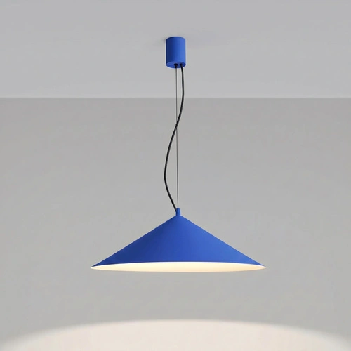 Lampa wisząca FINT LED do salonu regulowana ultramaryna 50 cm