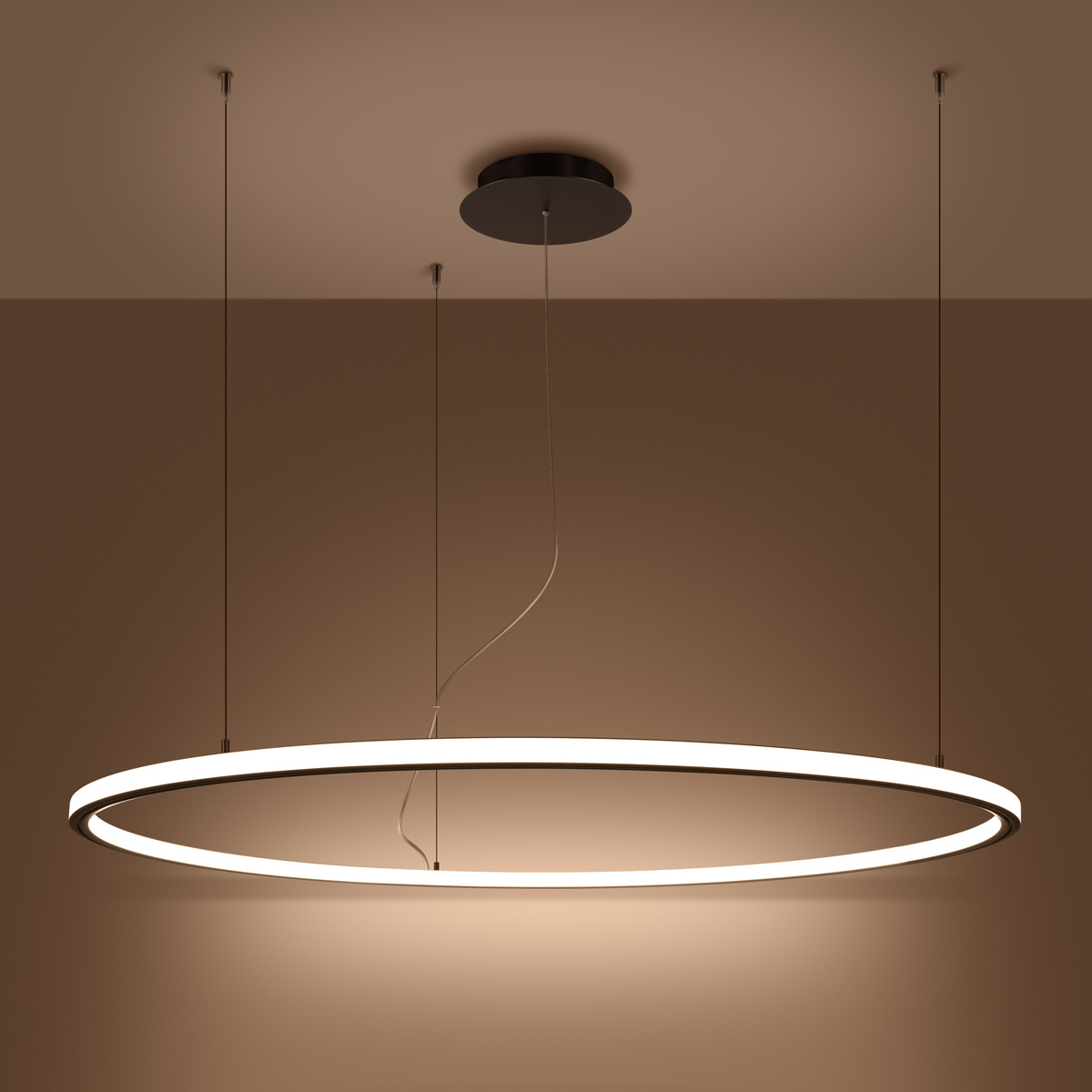 Żyrandol RISA 120 czarny LED 3000K